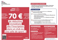 PASS SPORT 2025 : L’AIDE POUR SE (RE)METTRE AU SPORT !